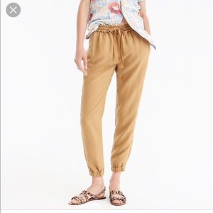 JCrew Petite Jogger Linen Casual Pant 12P